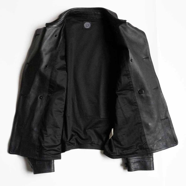 Porter Classic Porter Classic Double-Breasted Leather Jacket Size US XL / EU 56 / 4 - 3 Thumbnail
