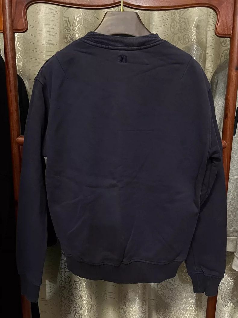 AMI Ami Paris Dark Blue Sweatshirt with Heart Logo Size US S / EU 44-46 / 1 - 3 Thumbnail
