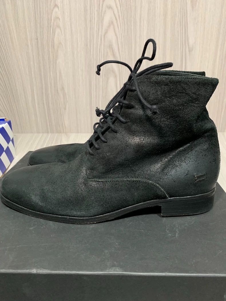 Guidi Black Handcrafted Vintage Wax Leather Boots Size US 10 / EU 43 - 5 Thumbnail
