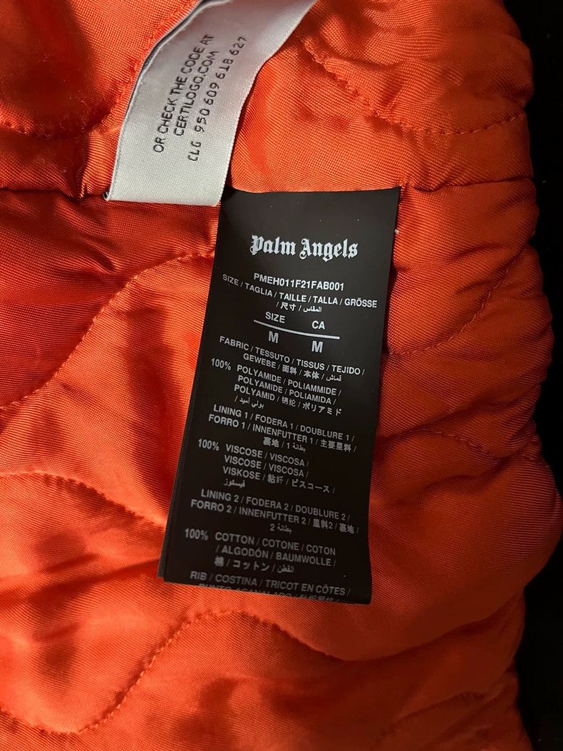 Palm Angels Palm Angels Ma-1 Black Nylon Bomber Jacket Size US M / EU 48-50 / 2 - 7 Thumbnail