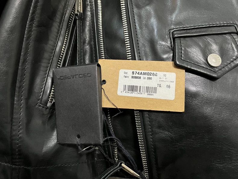 Dsquared2 Dsquared2 Motorcycle Leather Jacket Biker Style Size US M / EU 48-50 / 2 - 7 Thumbnail
