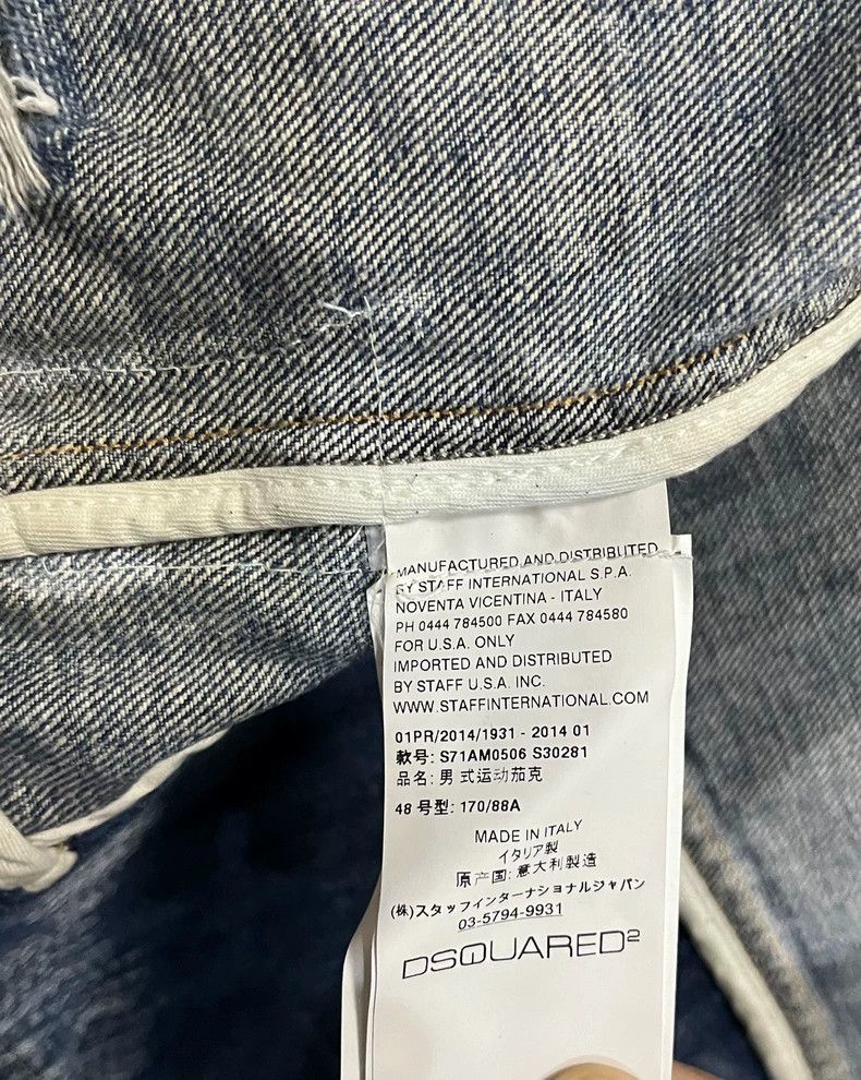 Dsquared2 Dsquared2 Distressed Denim Jacket Size 48 Size US M / EU 48-50 / 2 - 9 Thumbnail