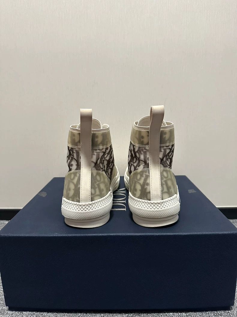 Dior Dior B23 Oblique High Top Sneakers in Black White Size US 10 / EU 43 - 3 Thumbnail