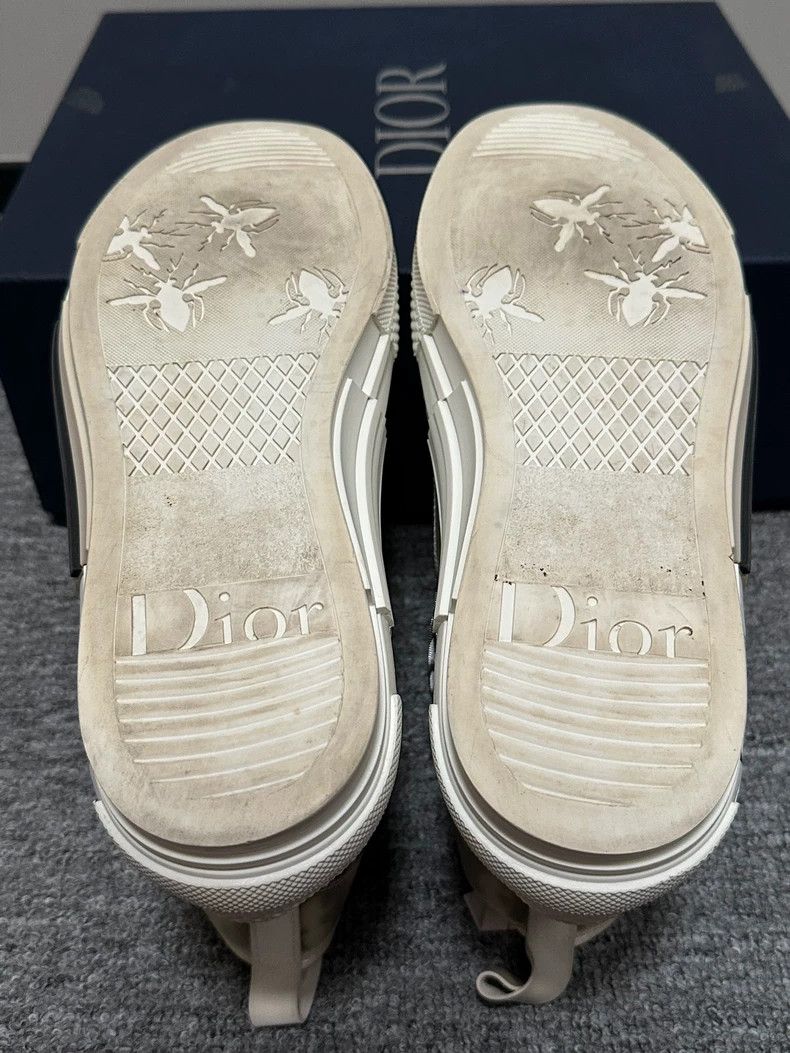 Dior Dior B23 Oblique High Top Sneakers in Black White Size US 10 / EU 43 - 5 Thumbnail