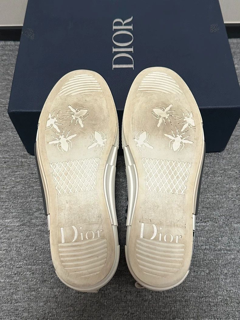 Dior Dior B23 Oblique High Top Sneakers in Black White Size US 10 / EU 43 - 4 Thumbnail