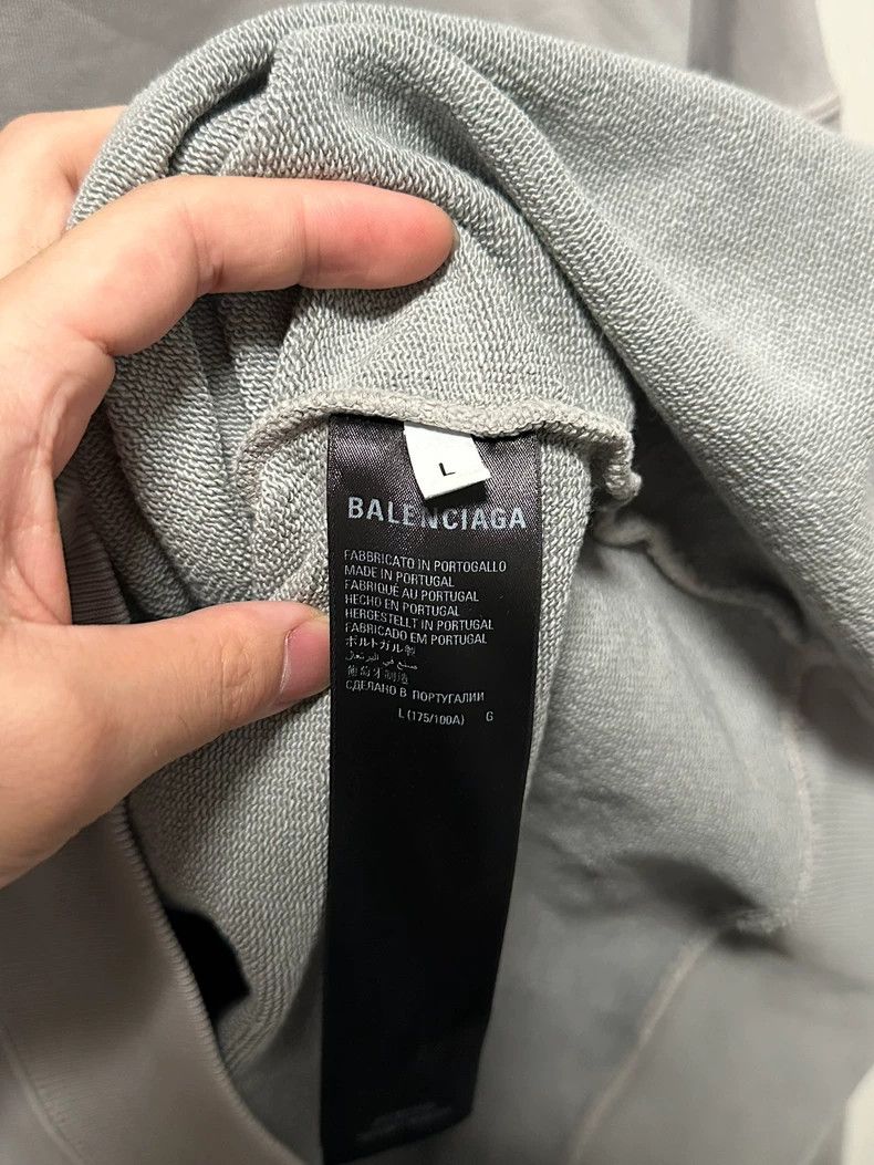 Balenciaga Balenciaga Gray Hoodie with Small Flaw Size US L / EU 52-54 / 3 - 5 Thumbnail