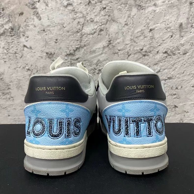 Louis Vuitton Louis Vuitton Black and Blue Trainer Sneakers Size US 8 / EU 41 - 3 Thumbnail