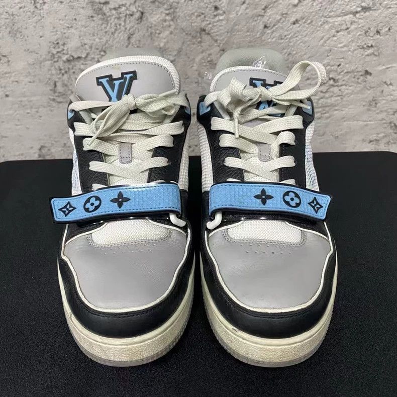 Louis Vuitton Louis Vuitton Black and Blue Trainer Sneakers Size US 8 / EU 41 - 6 Thumbnail