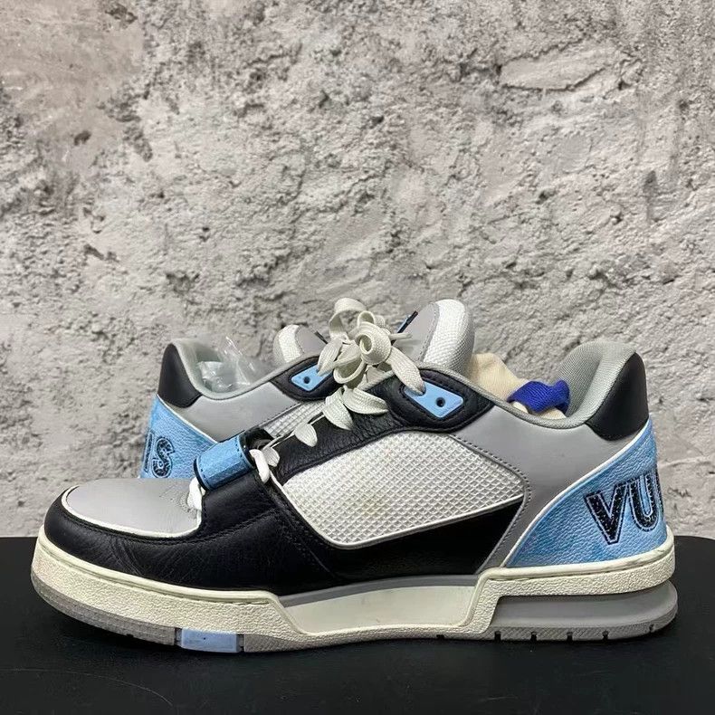 Louis Vuitton Louis Vuitton Black and Blue Trainer Sneakers Size US 8 / EU 41 - 5 Thumbnail