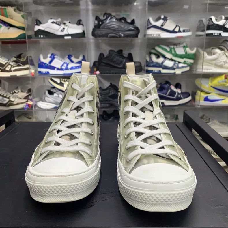 Dior DIOR B23 High Top Canvas Sneakers for Men Size US 8 / EU 41 - 2 Thumbnail