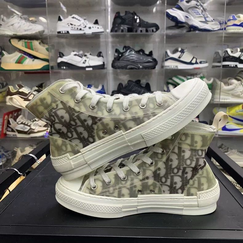 Dior DIOR B23 High Top Canvas Sneakers for Men Size US 8 / EU 41 - 5 Thumbnail