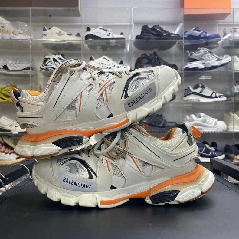 Balenciaga Balenciaga Track Sneakers White and Orange Size 41 Size US 8 / EU 41 - 5 Thumbnail