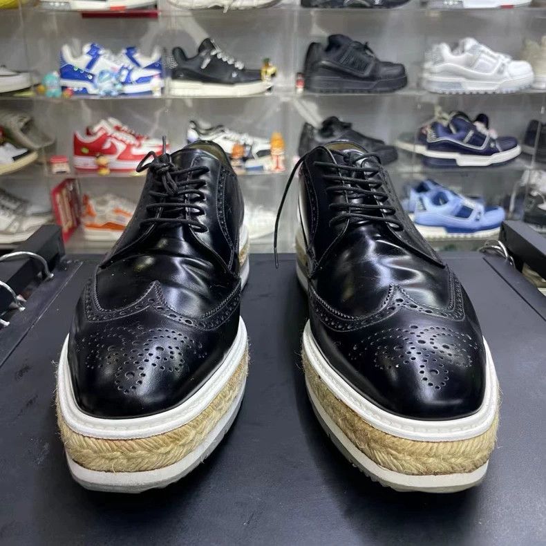 Prada PRADA Black Platform Shoes Size 44/10 Size US 10 / EU 43 - 3 Thumbnail