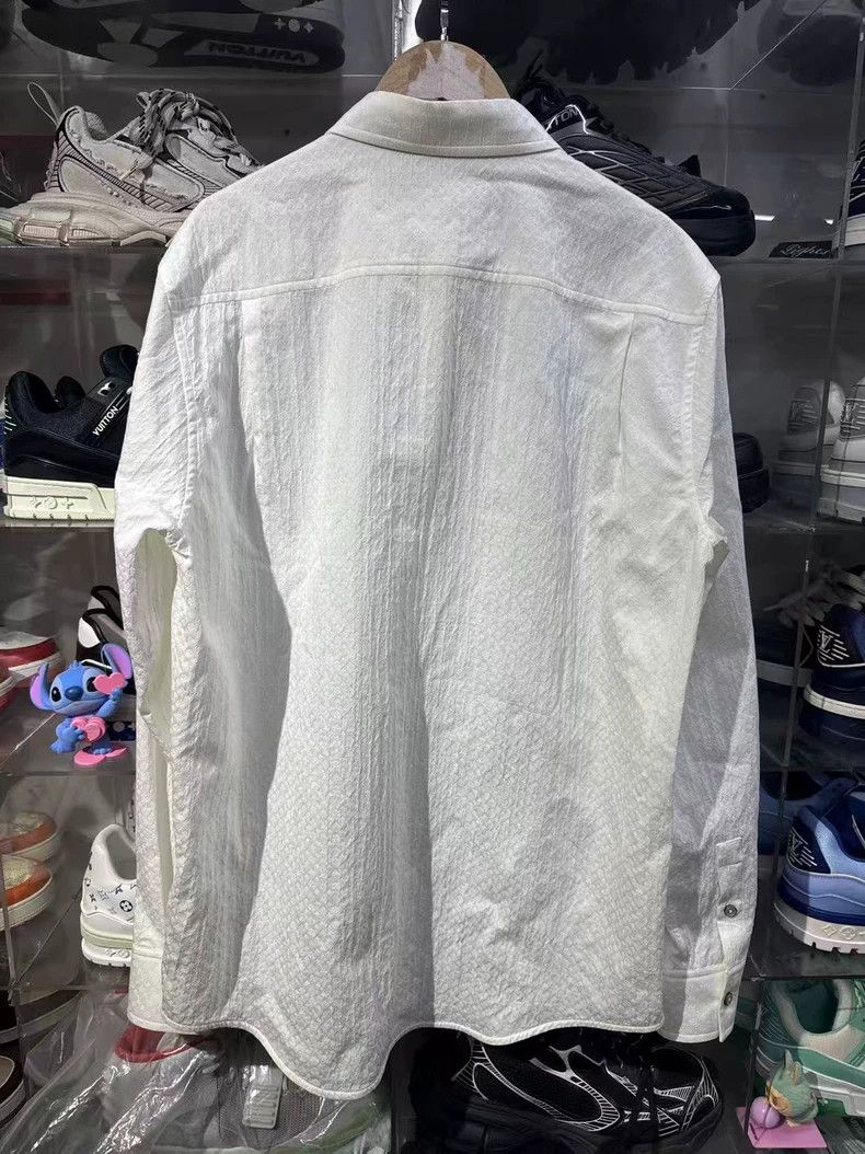 Louis Vuitton Louis Vuitton White Long Sleeve Shirt Size US M / EU 48-50 / 2 - 2 Thumbnail