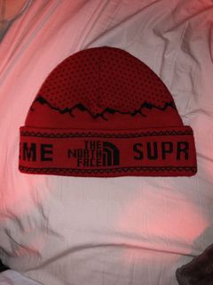 Supreme clearance tnf beanie