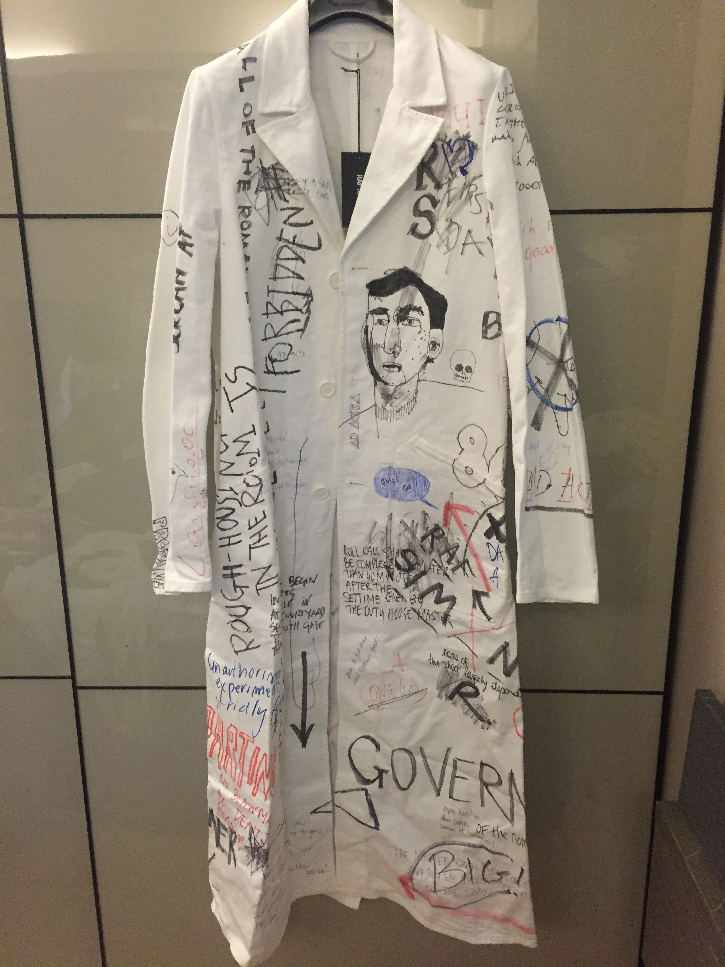 Raf Simons RAF SIMONS GRAFFITI LAB COAT SIZE M AND SIZE XL 100