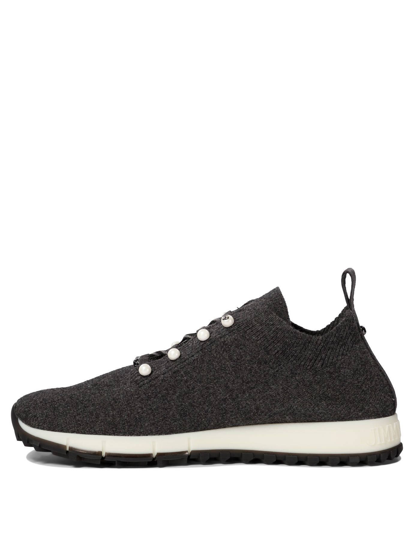 Jimmy Choo Veles Cashmere Sneakers Size US 7 / IT 37 - 3 Thumbnail