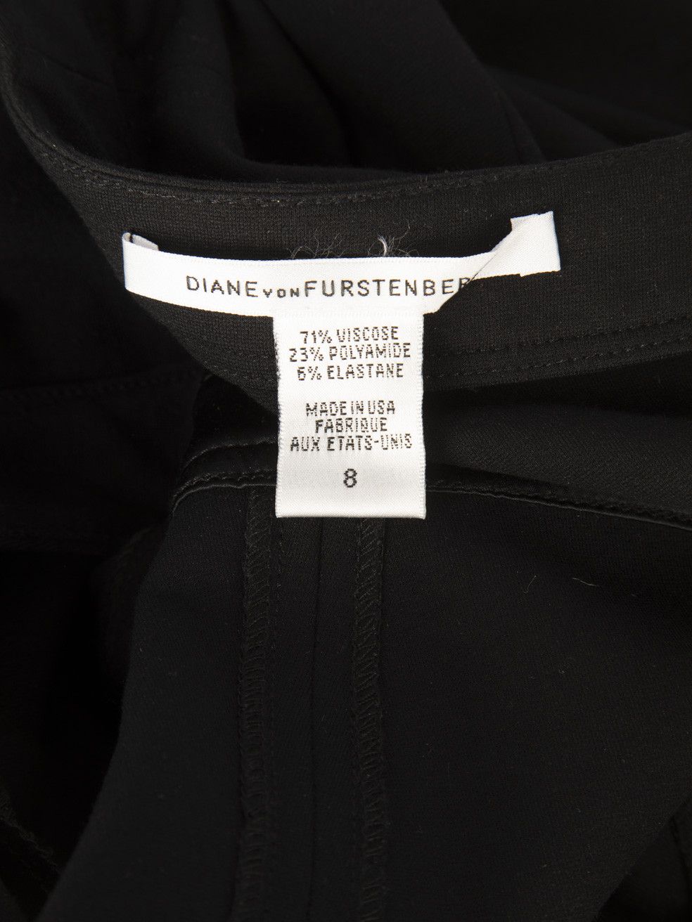 Diane von Furstenberg Black Square Neck Dress Size M / US 6-8 / IT 42-44 - 7 Thumbnail