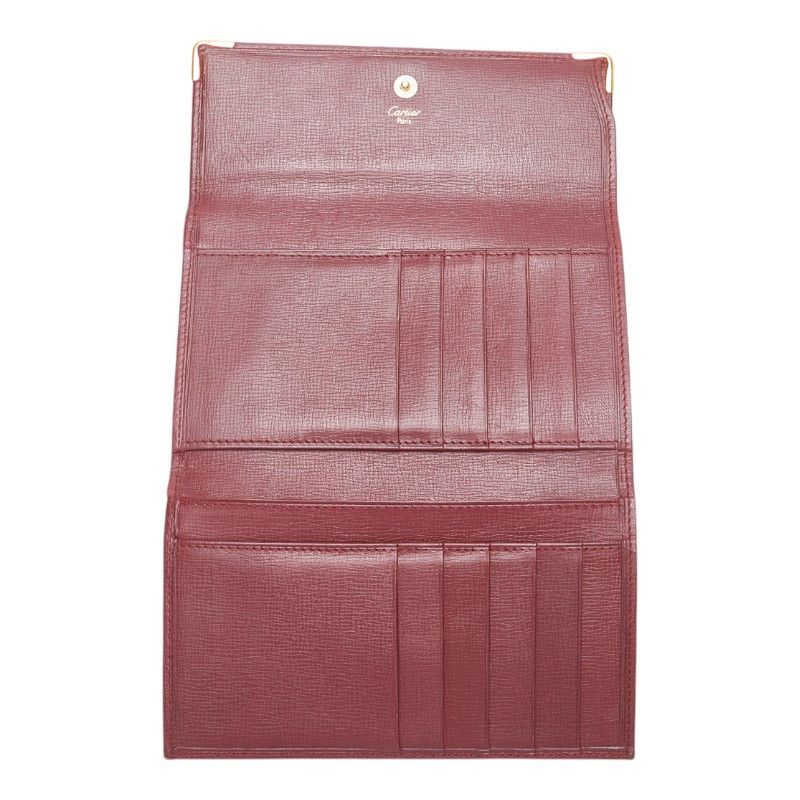Cartier Cartier Cartier Must Line Leather Trifold Wallet Leather Short Wallet Size ONE SIZE - 8 Thumbnail
