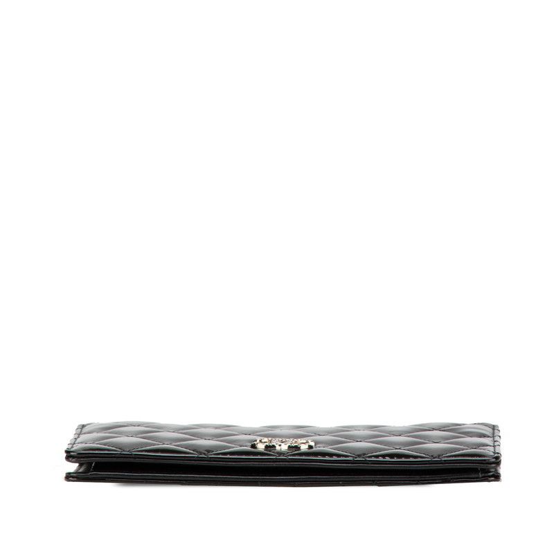 Chanel Chanel Chanel Coco Mark Matelasse Patent Leather Long Wallet Enamel Long Wallet Size ONE SIZE - 3 Thumbnail