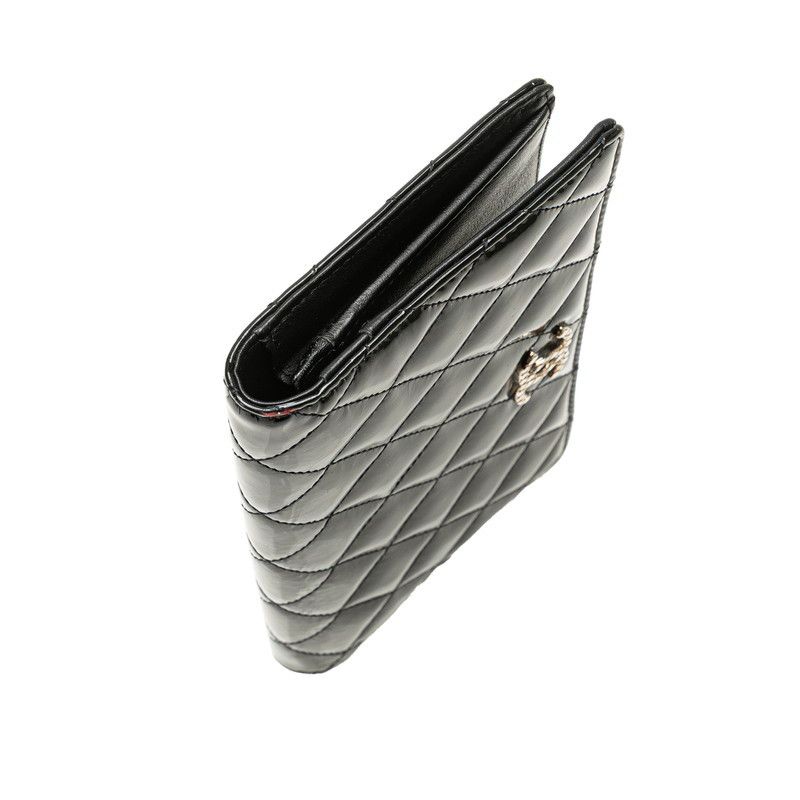 Chanel Chanel Chanel Coco Mark Matelasse Patent Leather Long Wallet Enamel Long Wallet Size ONE SIZE - 5 Thumbnail