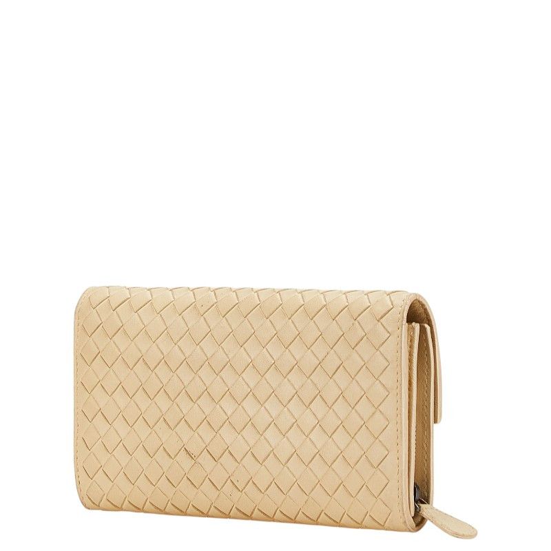 Bottega Veneta Bottega Veneta Intrecciato Leather Wallet Leather Long Wallet