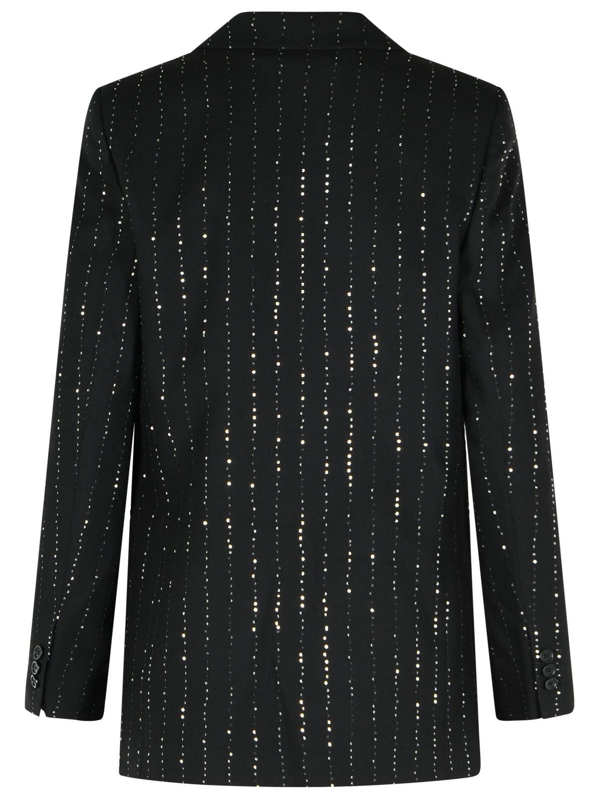 Philipp Plein PHILIPP PLEIN 'Boyfriend Fit' Blazer With Black Wool Blend Paiettes Size S / US 4 / IT 40 - 3 Thumbnail