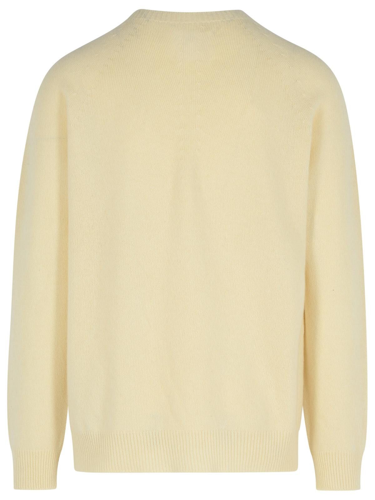 Jil Sander JIL SANDER Ivory Virgin Wool Blend Sweater Size US M / EU 48-50 / 2 - 3 Thumbnail