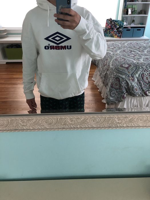 Vetements Black Umbro Edition Oversized Hoodie