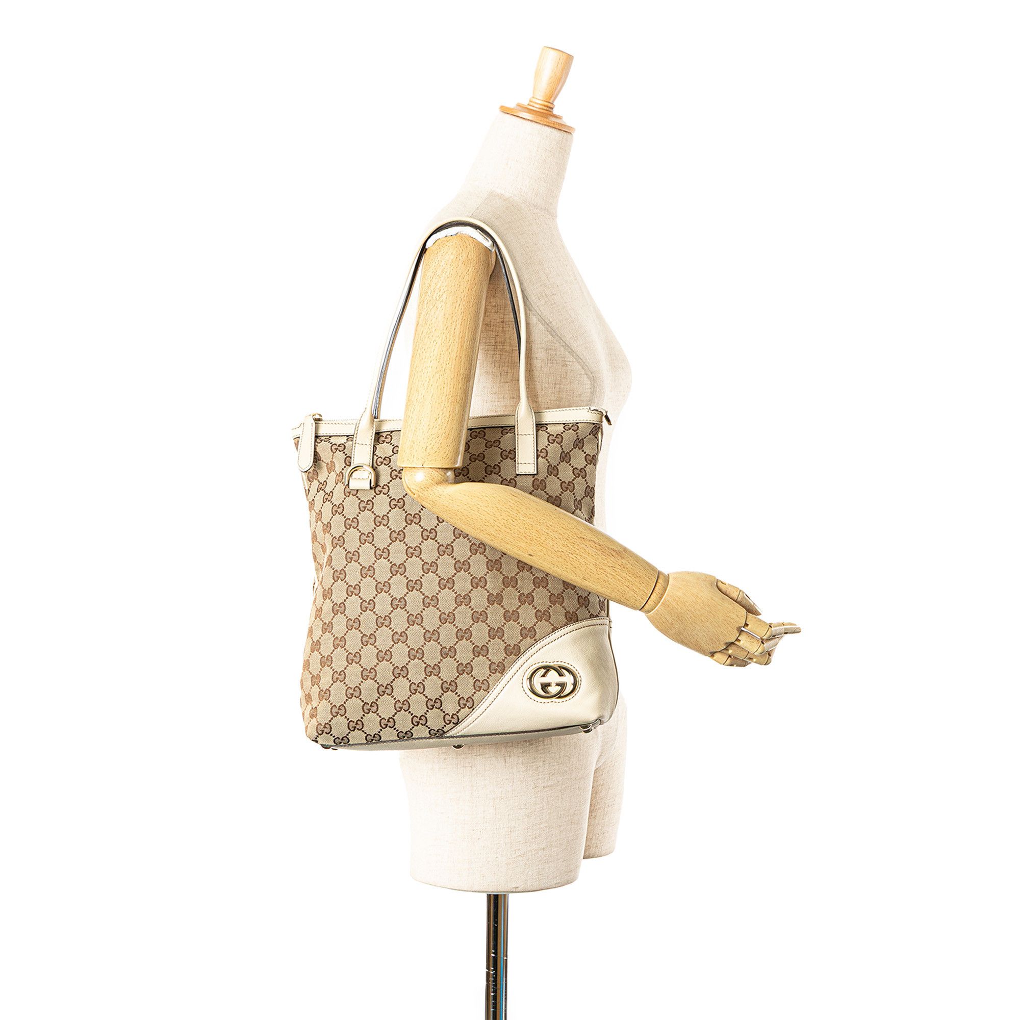 Gucci Gucci GG Canvas Britt Tote Size ONE SIZE - 13 Thumbnail