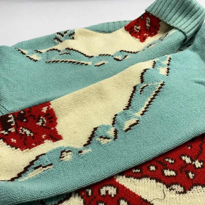 Gucci Gucci Sweater with Patterned Round Neckline Size US S / EU 44-46 / 1 - 13 Thumbnail