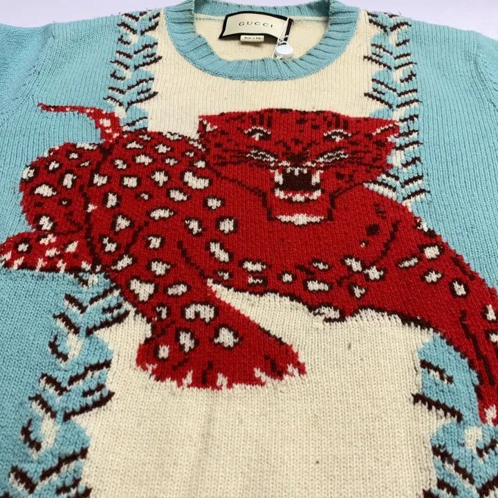 Gucci Gucci Sweater with Patterned Round Neckline Size US S / EU 44-46 / 1 - 6 Thumbnail