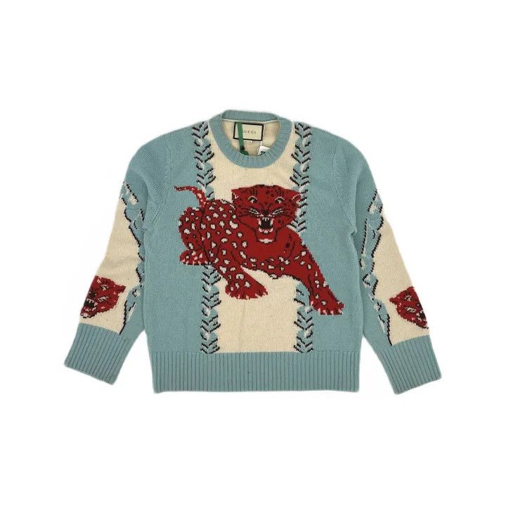 Gucci Gucci Sweater with Patterned Round Neckline Size US S / EU 44-46 / 1 - 2 Thumbnail