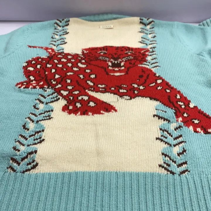 Gucci Gucci Sweater with Patterned Round Neckline Size US S / EU 44-46 / 1 - 12 Thumbnail