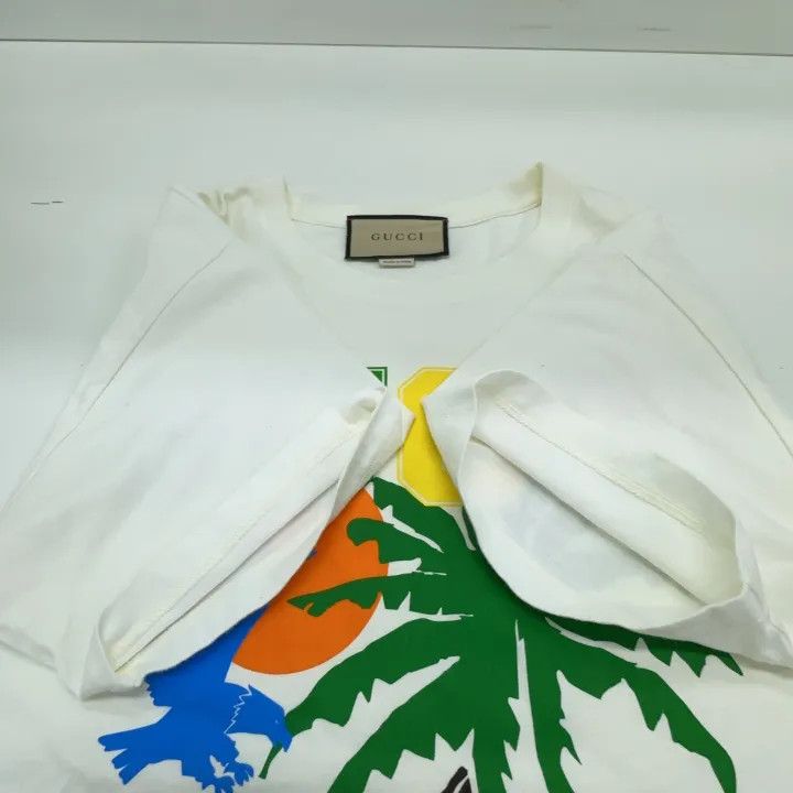 Gucci Gucci Palm Print Short Sleeve T-Shirt Size US XS / EU 42 / 0 - 10 Thumbnail