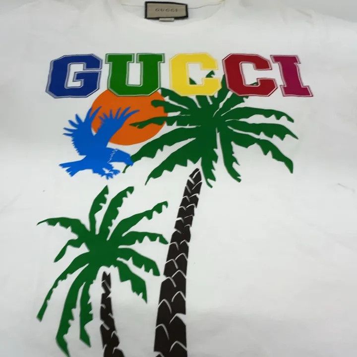 Gucci Gucci Palm Print Short Sleeve T-Shirt Size US XS / EU 42 / 0 - 9 Thumbnail