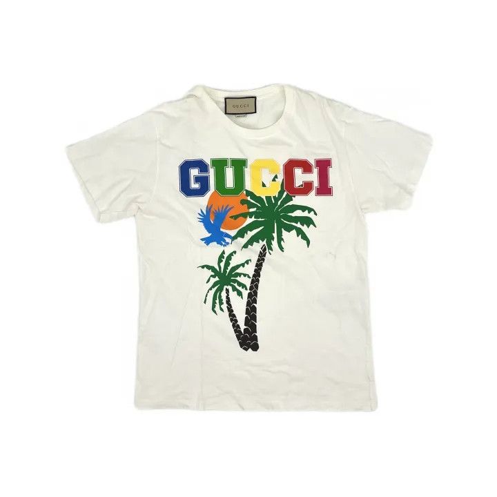 Gucci Gucci Palm Print Short Sleeve T-Shirt Size US XS / EU 42 / 0 - 2 Thumbnail