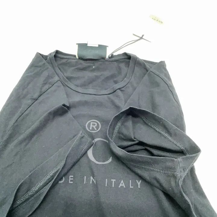 Gucci Gucci Black Logo Print Short Sleeve T-Shirt Size US M / EU 48-50 / 2 - 11 Thumbnail