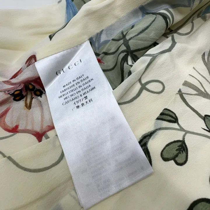 Gucci Gucci Floral Lined White Long Sleeve Blazer Size US M / EU 48-50 / 2 - 6 Thumbnail