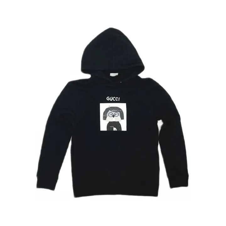 Gucci Gucci Kids' Black Hoodie with Print Size US M / EU 48-50 / 2 - 2 Thumbnail