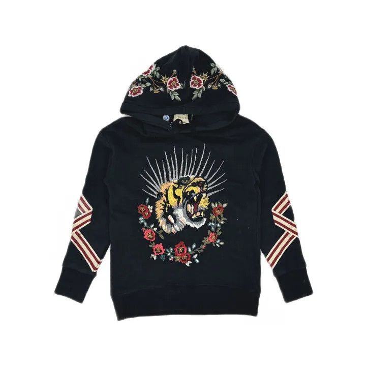 Gucci Gucci Embroidered Hooded Sweatshirt for Casual Wear Size US S / EU 44-46 / 1 - 2 Thumbnail