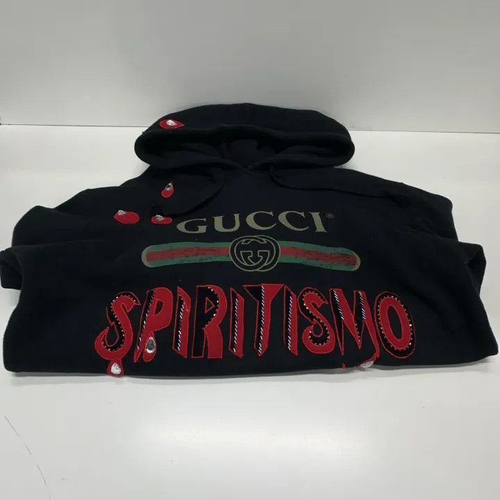 Gucci Gucci Black Crystal Hoodie Size US XS / EU 42 / 0 - 8 Thumbnail