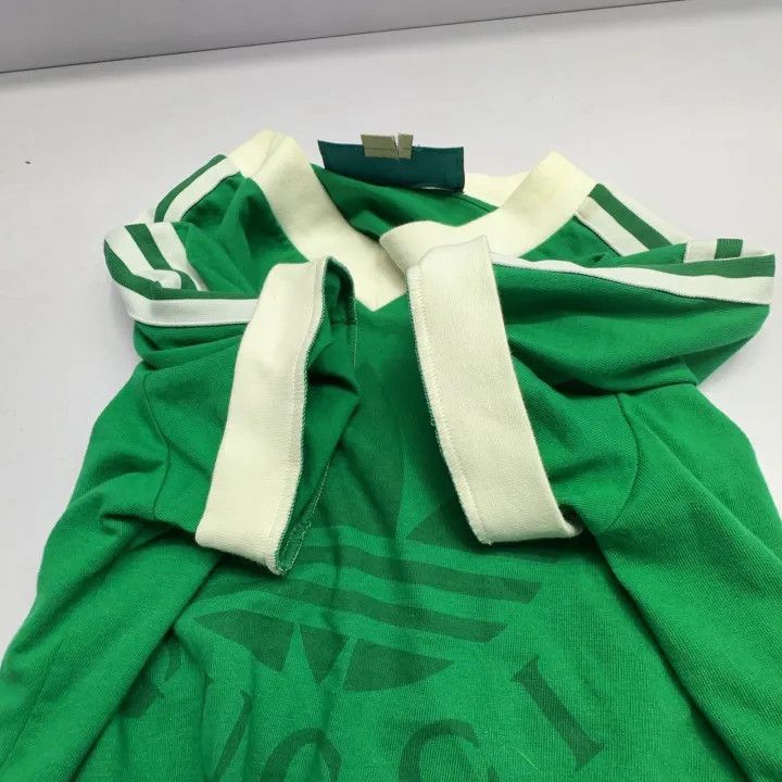 Gucci Gucci x adidas Green Logo V-Neck T-Shirt Size US S / EU 44-46 / 1 - 12 Thumbnail