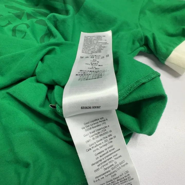 Gucci Gucci x adidas Green Logo V-Neck T-Shirt Size US S / EU 44-46 / 1 - 5 Thumbnail