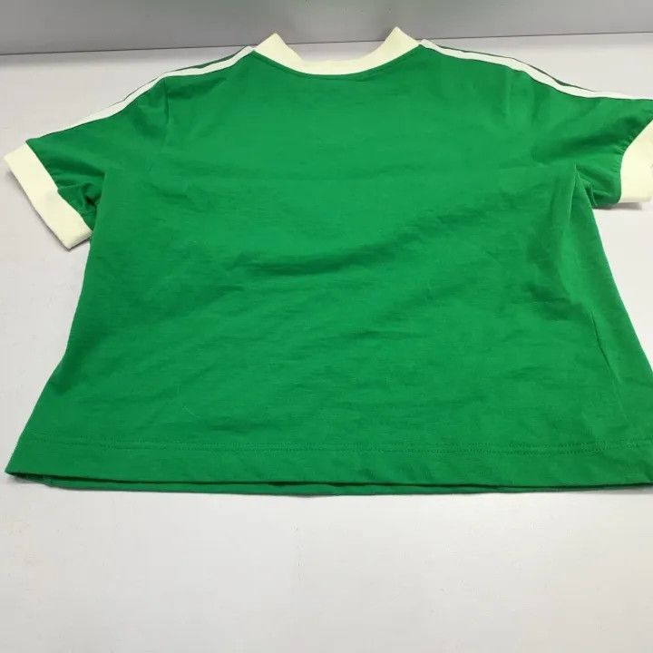 Gucci Gucci x adidas Green Logo V-Neck T-Shirt Size US S / EU 44-46 / 1 - 15 Thumbnail