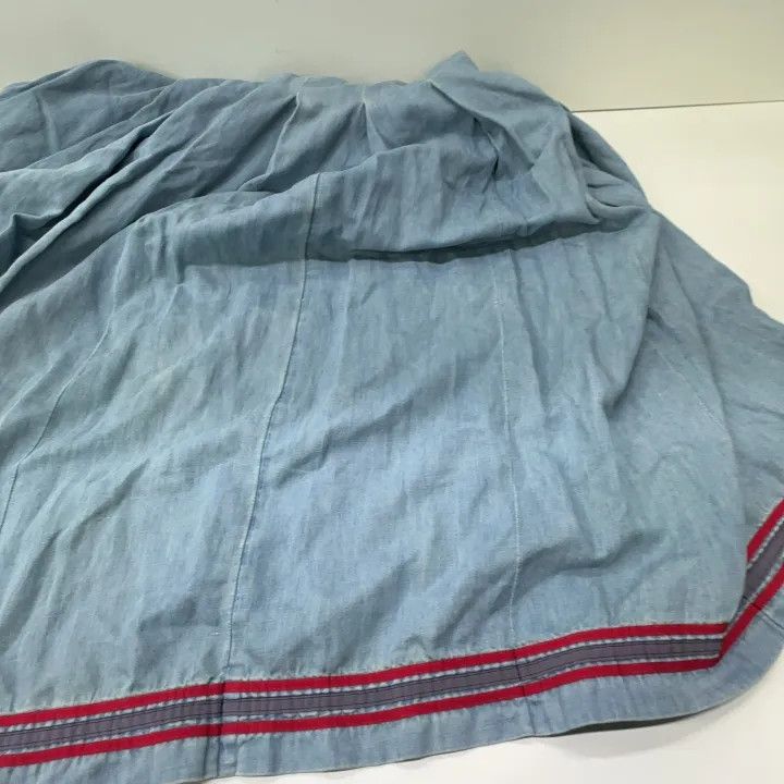 Gucci Gucci Pleated Denim Long Skirt Size US 38 / EU 54 - 14 Thumbnail