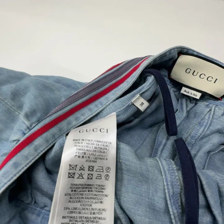 Gucci Gucci Pleated Denim Long Skirt Size US 38 / EU 54 - 5 Thumbnail