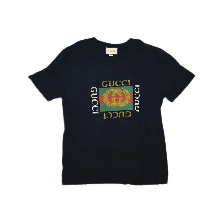 Gucci Gucci Distressed Flag Short Sleeve T-Shirt Size US XXL / EU 58 / 5 - 2 Thumbnail