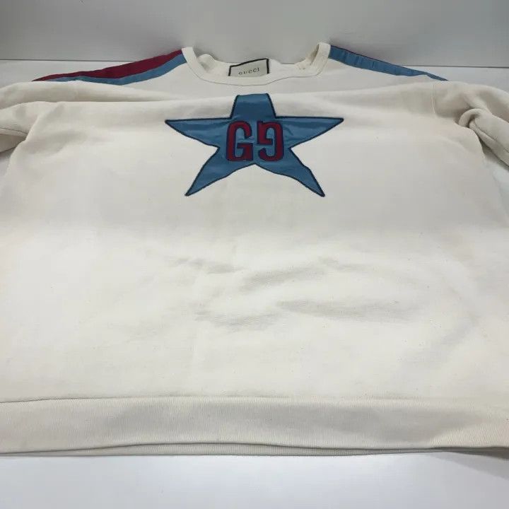 Gucci Gucci Logo Star Pullover Sweatshirt for Men Size US M / EU 48-50 / 2 - 8 Thumbnail