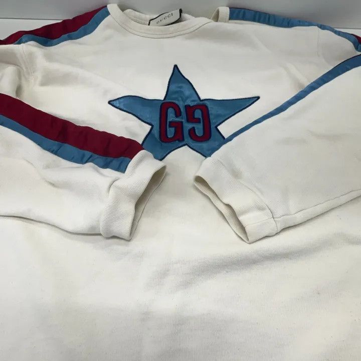 Gucci Gucci Logo Star Pullover Sweatshirt for Men Size US M / EU 48-50 / 2 - 10 Thumbnail